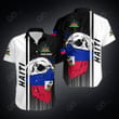 AIO Pride Custom Name Haiti Coat Of Arms Skull Scarf Flag Hawaiian Shirt