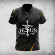 AIO Pride Jesus Save My Life 3D Black Polo Shirt