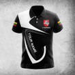 AIO Pride Custom Name Lithuania Coat Of Arms & Flag Polo Shirt