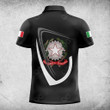 AIO Pride Custom Name Italy Coat Of Arms & Flag Polo Shirt