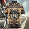 Native American Pattern Wolf Feather Arrow Men's Cycling Jersey