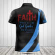 Faith Over Fear Lion Blue Shirts