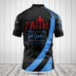 Faith Over Fear Lion Blue Men's Cycling Jersey