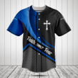 Faith Over Fear 3D Carbon Pattern Baseball Jersey Shirt