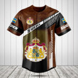 Sweden Coat Of Arms Leather Speed Style Baseball Jersey Shirt