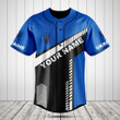 Customize Ukraine Blue Baseball Jersey Shirt