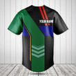 Customize South Africa Flag Speed Style Baseball Jersey Shirt