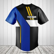 Customize El Salvador Flag Speed Style Baseball Jersey Shirt