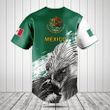 Customize Mexico Coat Of Arms Eagle Baseball Jersey Shirt