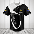 Customize Bosnia Bosnia Lily Symbol And Flag Baseball Jersey Shirt