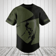 Customize Philippines Map Black And Olive Green Baseball Jersey Shirt