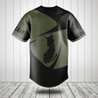 Customize Finland Map Black And Olive Green Baseball Jersey Shirt