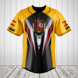 Customize Spain Flag Arrow Baseball Jersey Shirt