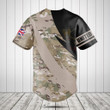 Customize British Army Symbol Fire Style Baseball Jersey Shirt