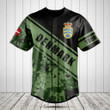 Customize Denmark Coat Of Arms Camouflage 3D Baseball Jersey Shirt