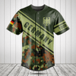 Customize Germany Coat Of Arms Camouflage 3D Baseball Jersey Shirt