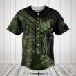 Customize Mexico Wing Skull Camouflage Baseball Jersey Shirt