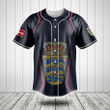 Customize Denmark Coat Of Arms Print 3D Special Baseball Jersey Shirt