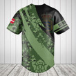 Customize Royal Danish Army Camo Fire Style Baseball Jersey Shirt