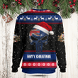 Australia Merry Christmas Santa Skull Sweatshirt
