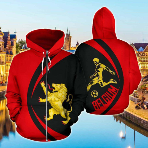 AIO Pride - Belgium Sport Circle Style 02 Unisex Adult Hoodies