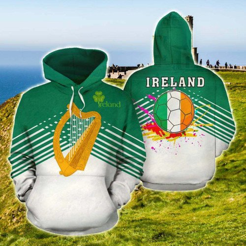 AIO Pride - Ireland Sport Flag Stripes Style 01 Unisex Adult Hoodies