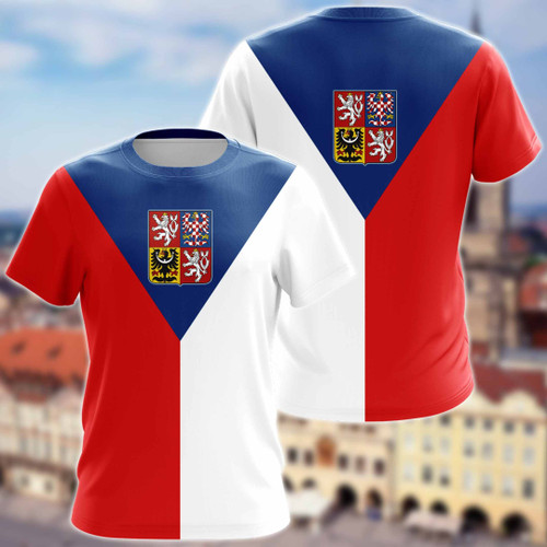 AIO Pride - Czech Republic Coat Of Arms Unisex Adult T-shirt