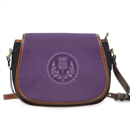 AIO Pride Scottish Purple Thistle Saddle Bag