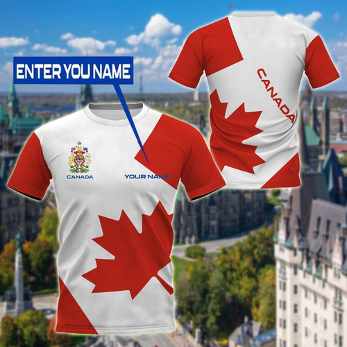 AIO Pride - Customize Name Canada Unisex Adult T-shirt