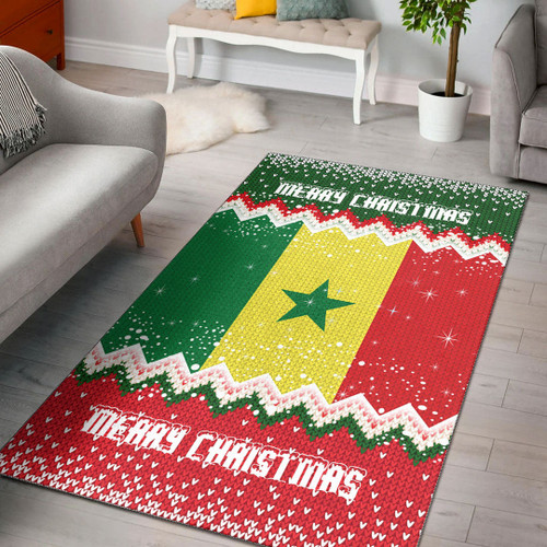 AIO Pride Senegal Merry Christmas Area Rug