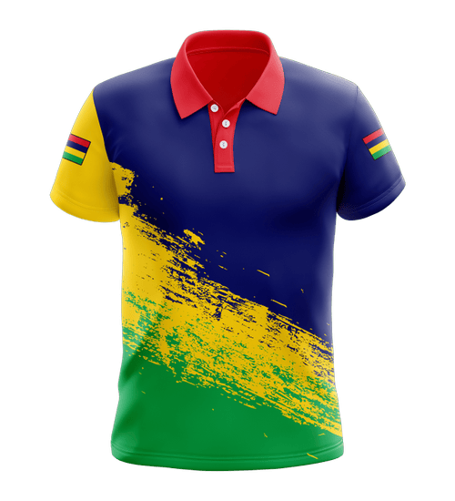 AIO Pride - Mauritius Flag Unisex Adult Polo Shirt
