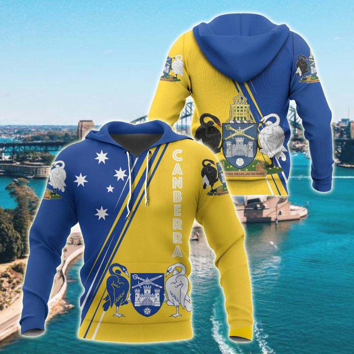 AIO Pride - Australia Capital Territory Flag Unisex Adult Hoodies