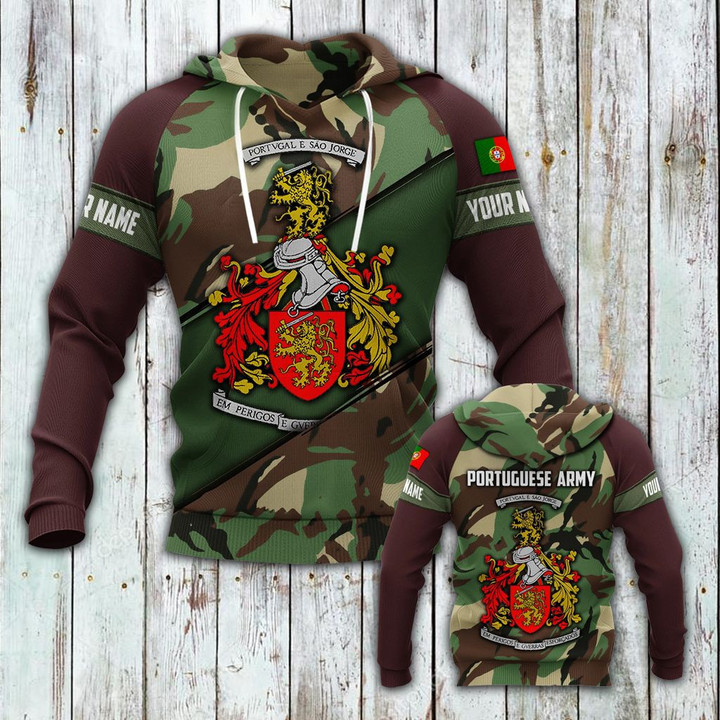 AIO Pride - Customize Portuguese Army V2 Unisex Adult Hoodies