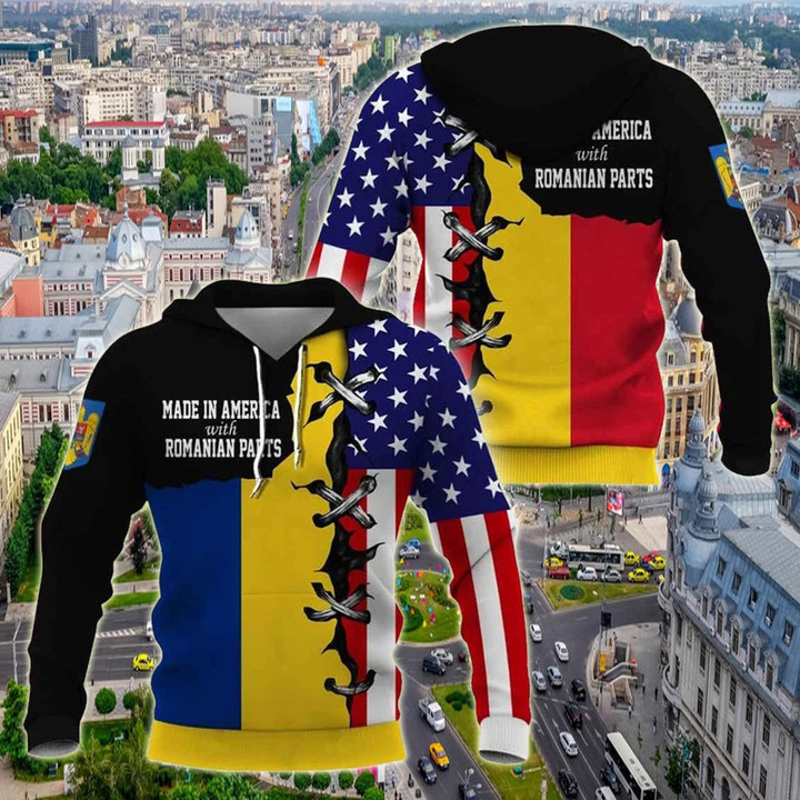AIO Pride - Made In America With Romanian Parts Unisex Adult Hoodies