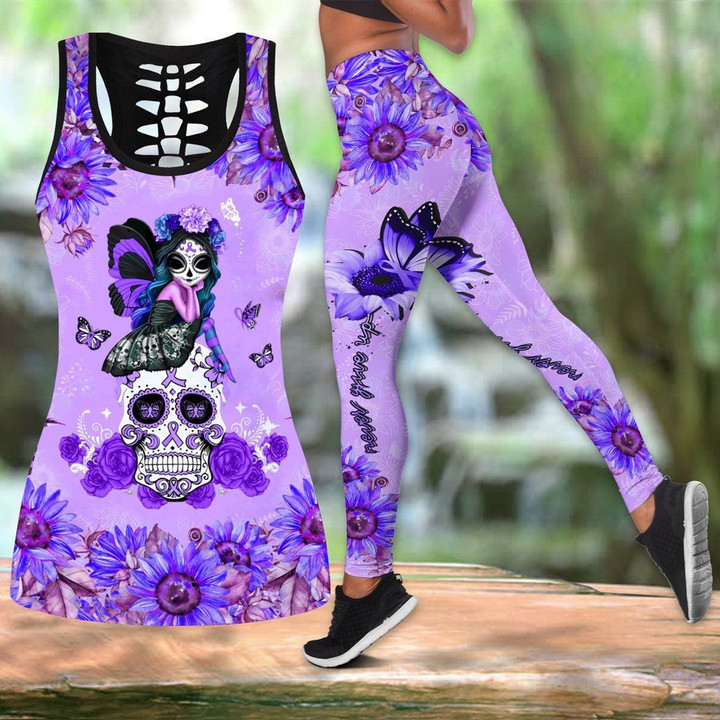 AIO Pride - Lupus Never Give Up Hollow Tank Top or Legging