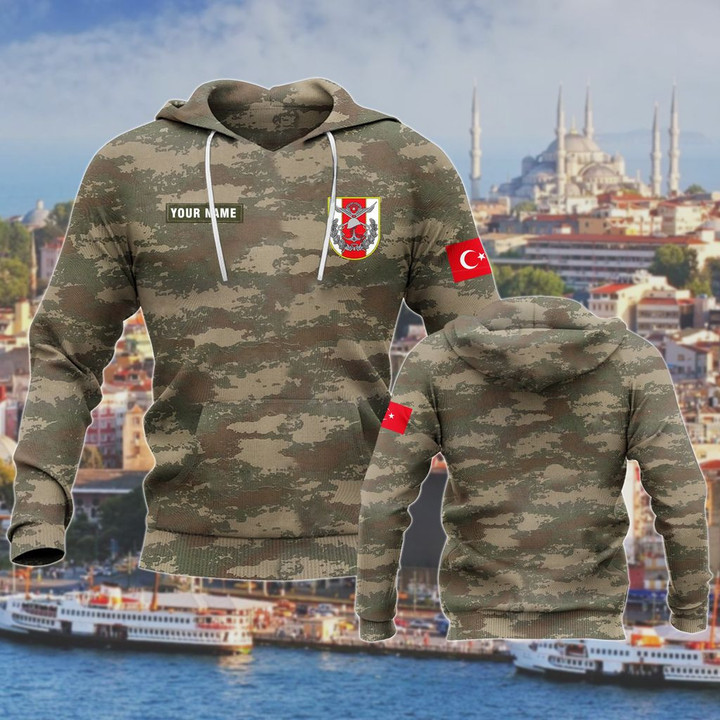 AIO Pride - Customize Turkey Army Camo Unisex Adult Hoodies