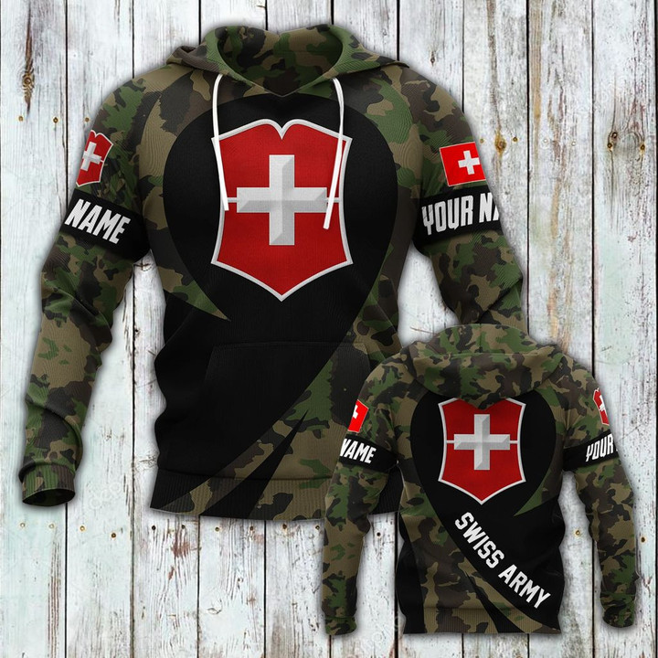 AIO Pride - Customize Swiss Armed Forces Unisex Adult Hoodies