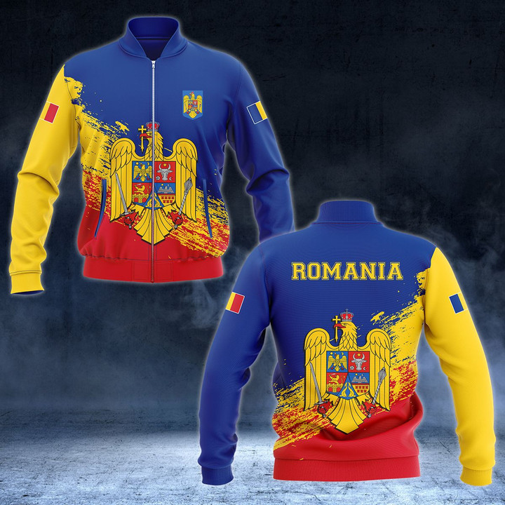 AIO Pride - Romania Coat Of Arms - New Version Unisex Adult Bomber Jacket