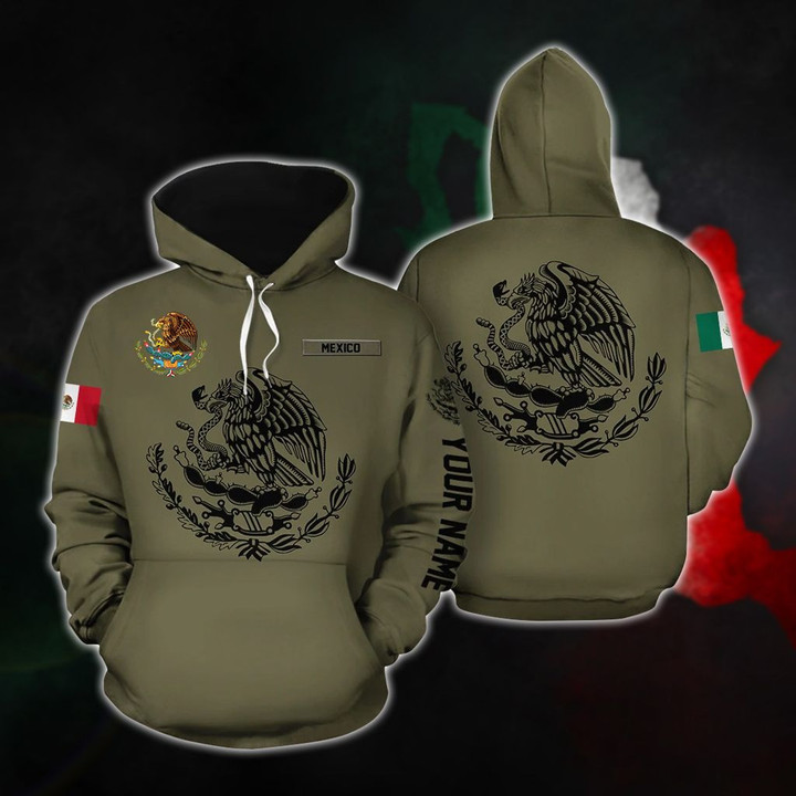 AIO Pride - Customize Mexico Coat Of Arms Hoodies