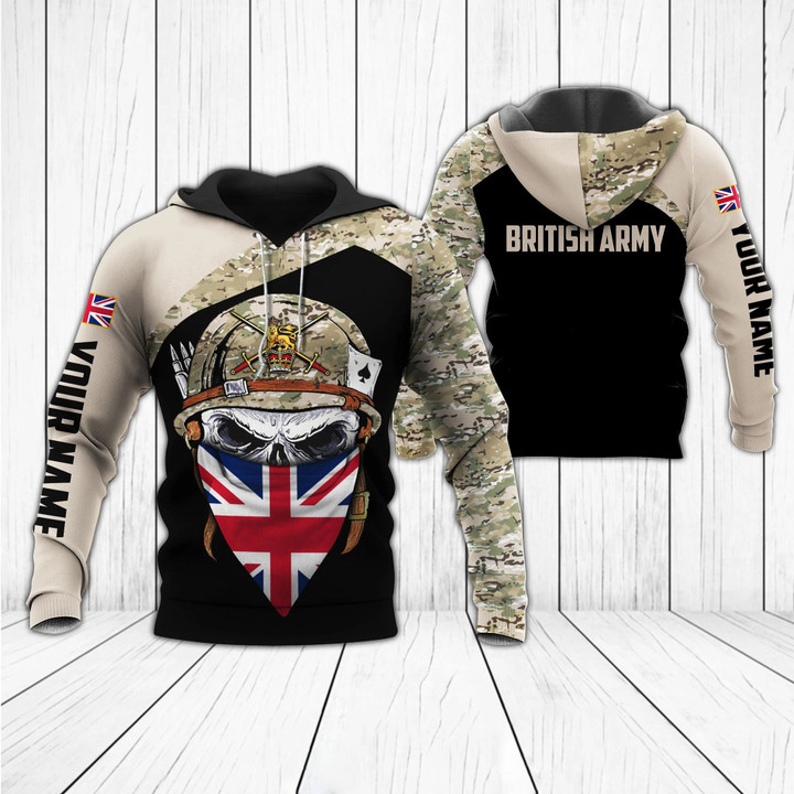 AIO Pride - Customize British Army & Flag Unisex Adult Hoodies
