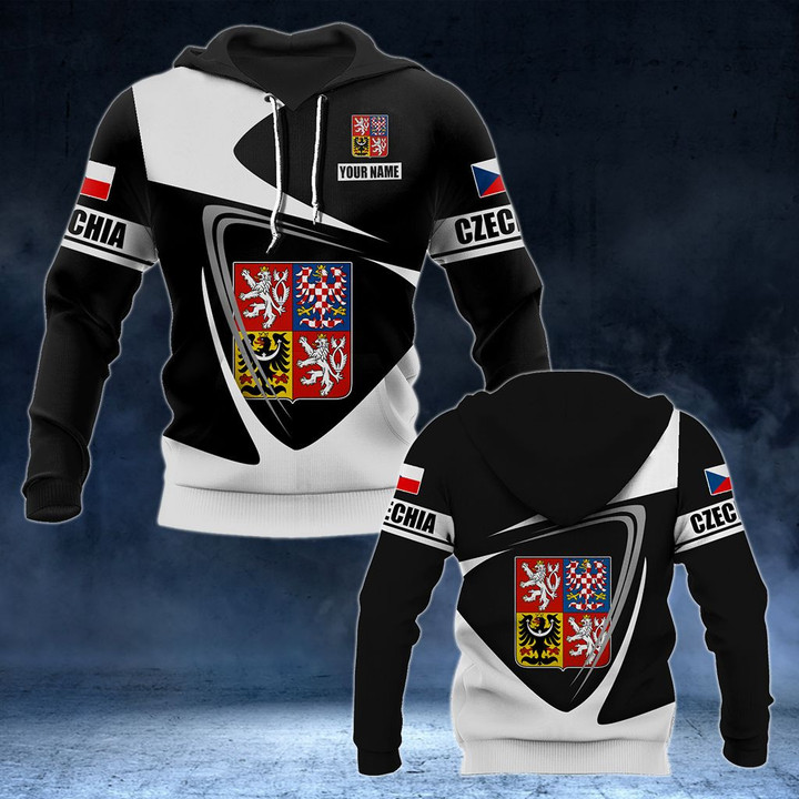 AIO Pride - Customize Czech Republic Coat Of Arms - Flag V2 Unisex Adult Hoodies