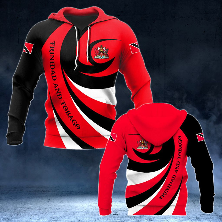 AIO Pride - Trinidad and Tobago Coat Of Arms - Whirlpool Style HD Unisex Adult Hoodies