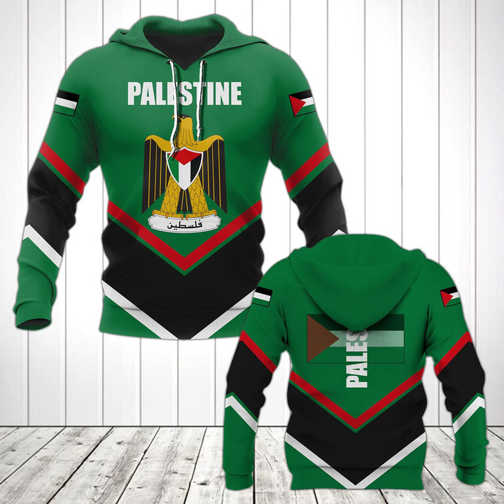 AIO Pride - Palestine Coat Of Arms Lucian Style Unisex Adult Hoodies