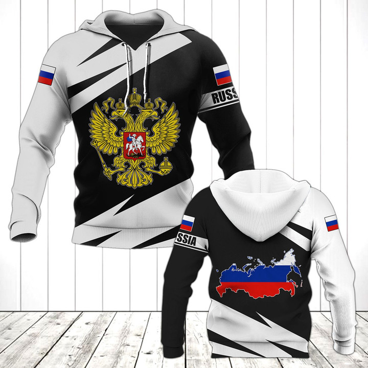 AIO Pride - Russia Coat Of Arms - Map Special Version Unisex Adult Hoodies