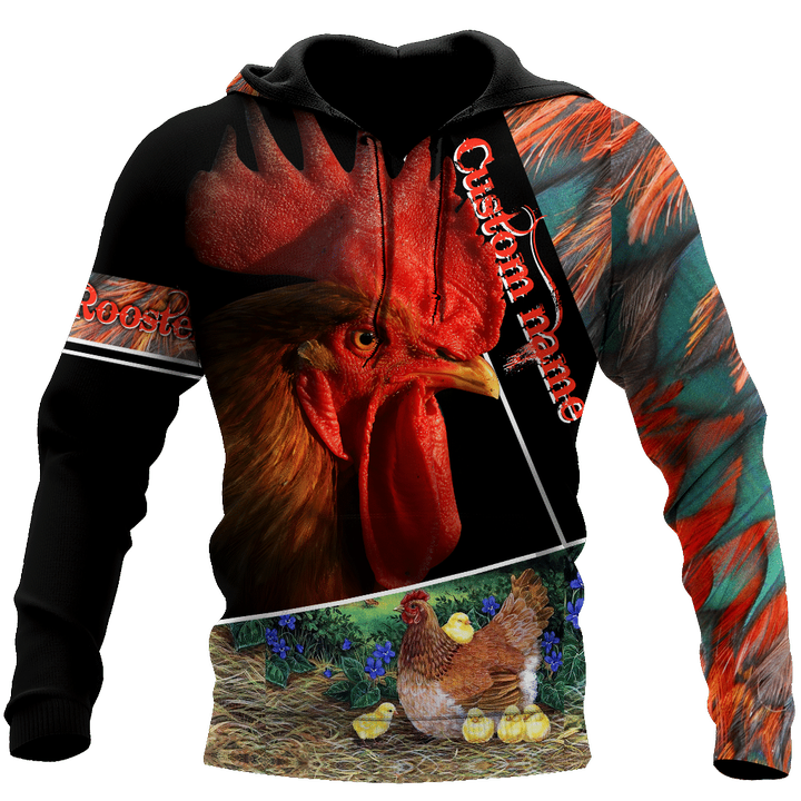 AIO Pride - Custom Name Rooster 3D Unisex Adult Shirts