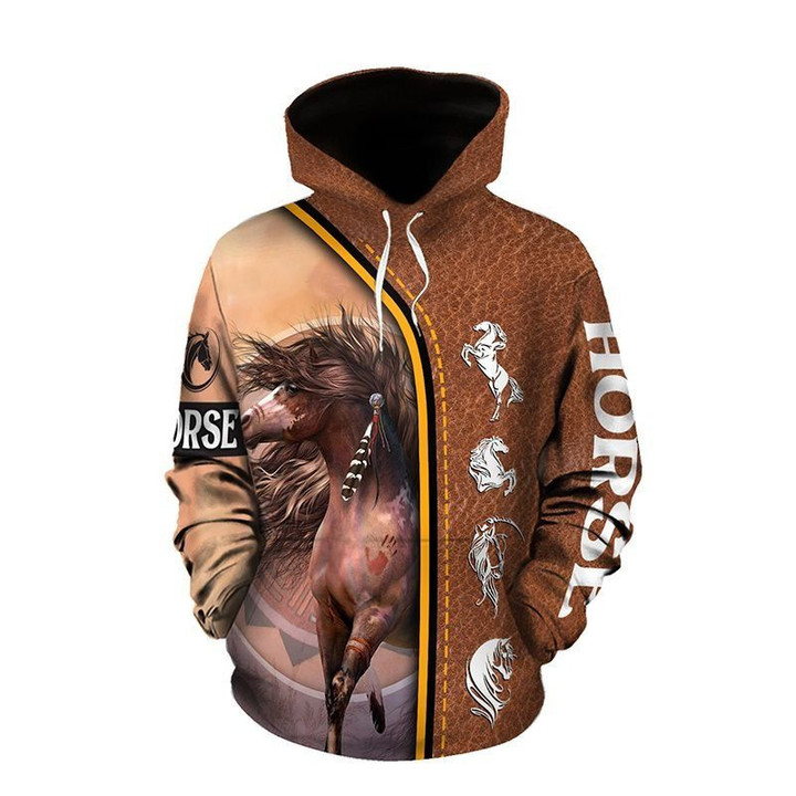 AIO Pride - Horse Native American Style Pullover Hoodie Or Legging