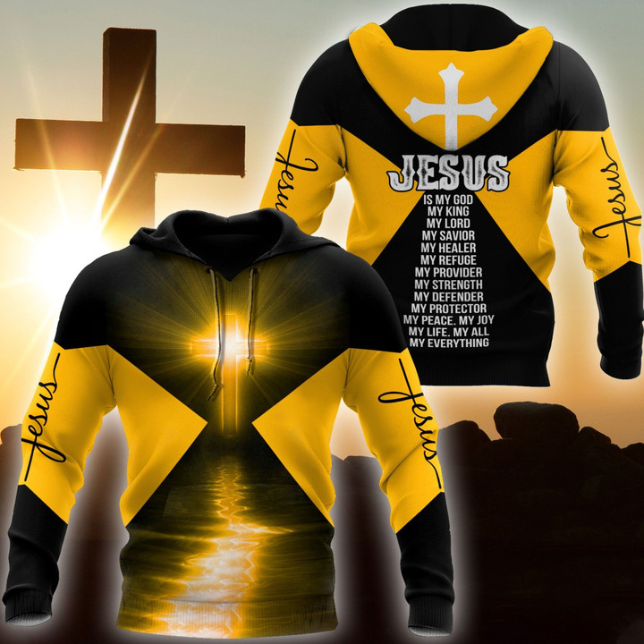 AIO Pride - Christian Jesus Catholic 3D - Yellow Unisex Adult Shirts