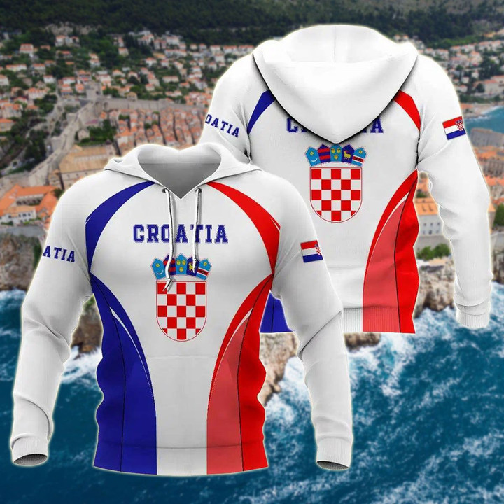 AIO Pride - Croatia Coat Of Arms Style Unisex Adult Hoodies