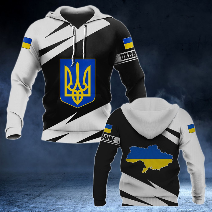 AIO Pride - Ukraine Coat Of Arms - Map Special Version Unisex Adult Hoodies
