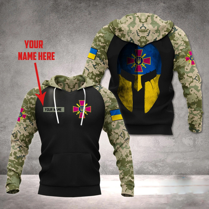 AIO Pride - Customize Ukraine Army Mask Unisex Adult Hoodies